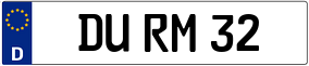 Trailer License Plate